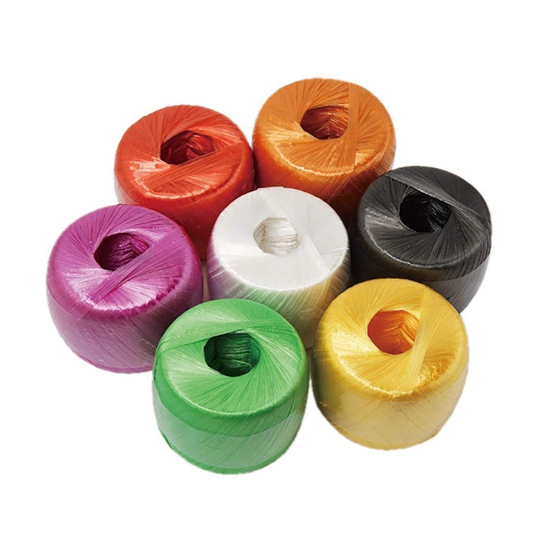 Cenme 800m Length 2-3cm Width Polyester Nylon Plastic Rope Twine for Packing,Carrying,Hanging,Gardening,Arts and Crafts, Bundling Parcels and Wedding, Decorations,Gift,One Roll - Image 2